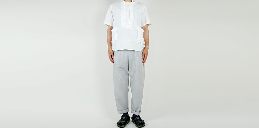 EEL Bed Pants 15GRAY STRIPE