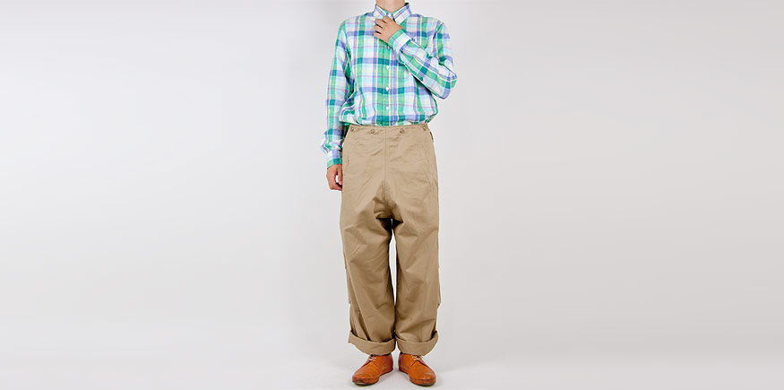 EEL NYBD フレンチリネンVer. 55GREEN PINK MADRAS