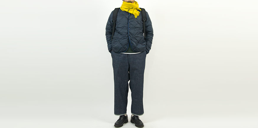 MARGARET HOWELL SELVEDGE WOOL SCARF 063MUSTARD