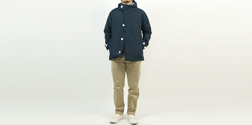 LOLO ブリザテックナイロン パーカー NAVY