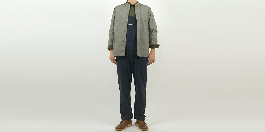 ENDS and MEANS Puff Shirts Jacket LIGHT KHAKI