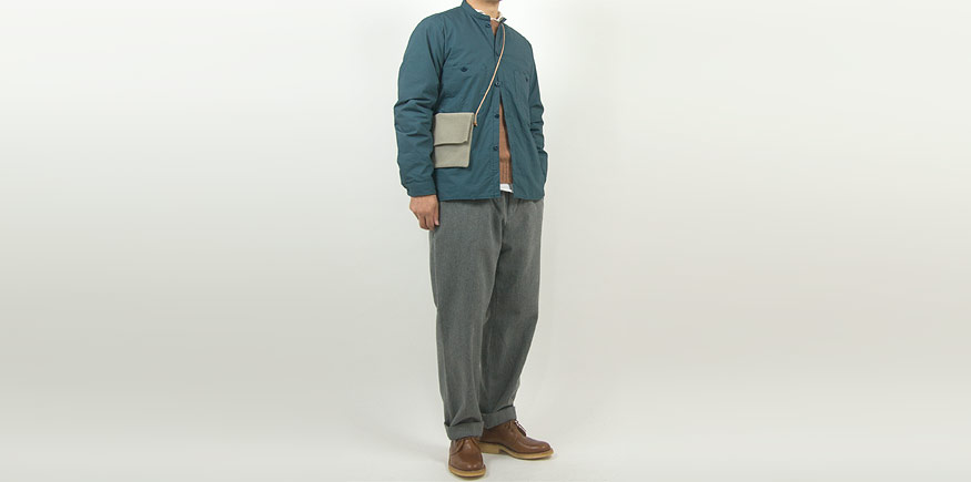 ENDS and MEANS Puff Shirts Jacket SMOKEY BLUE