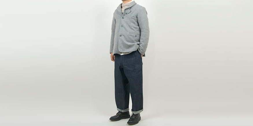 TATAMIZE SHAWL COLLAR JACKET GRAY