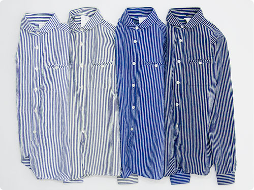 maillot sunset stripe round work shirts