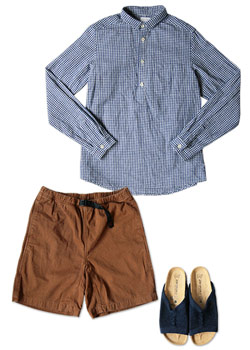 maillot sunset gingham P/O shirts