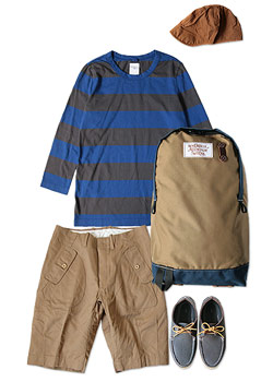 maillot　WIDE BORDER 7分袖Tシャツ