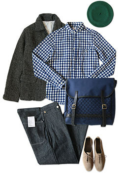 RINEN 1/6ツイードヘリンボーンカバーオール