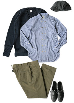 TATAMIZE DOUBLE BRESTED SHIRTS / KNIT