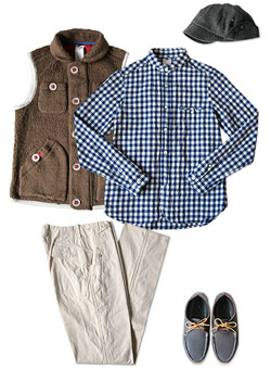 maillot angola pile fleece vest