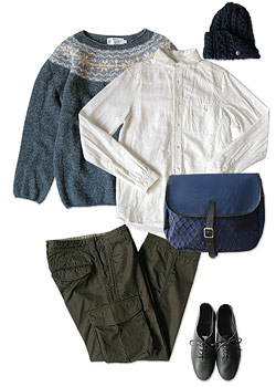 NOR' EASTERLY WIDE NECK NORDIC SWEATER