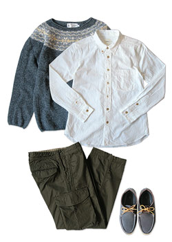 RINEN 40/1引き揃えオーガニックオックスシャツ