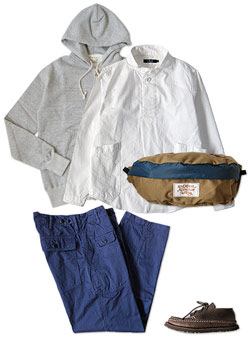 LOLO コットンプルオーバーシャツ