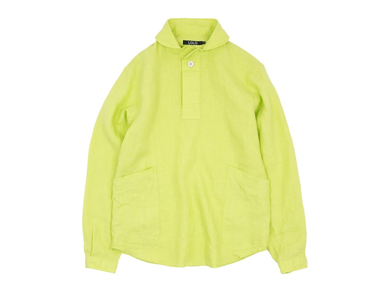 LOLO リネン プルオーバーシャツ