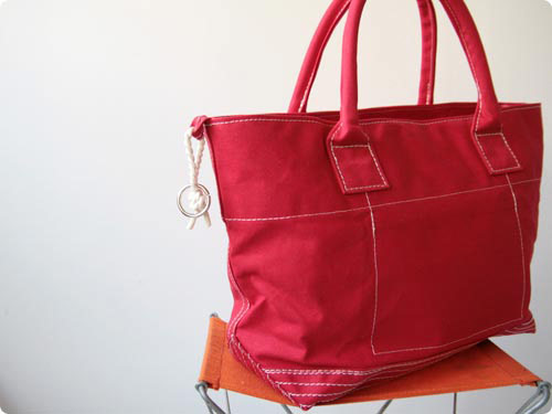 maillot going out girl's tote bag RED