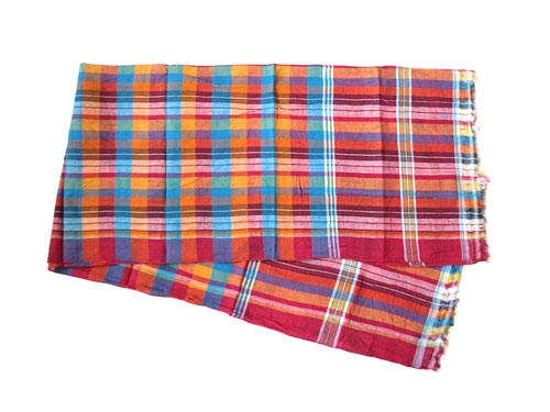 niki-toto KHADI CHECK STOLE