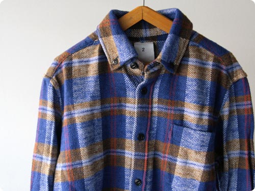 maillotSunset flannel check B.D. shirts