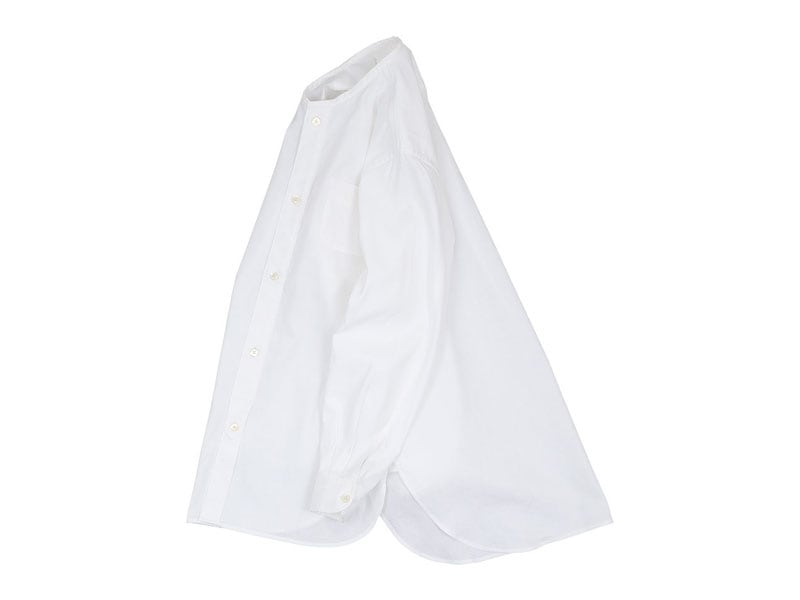 blanc no collar long shirts cotton linen （regular）