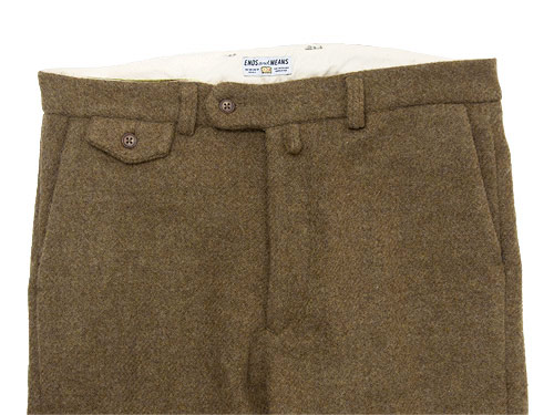 ENDS and MEANS Wool Grandpa Trousers