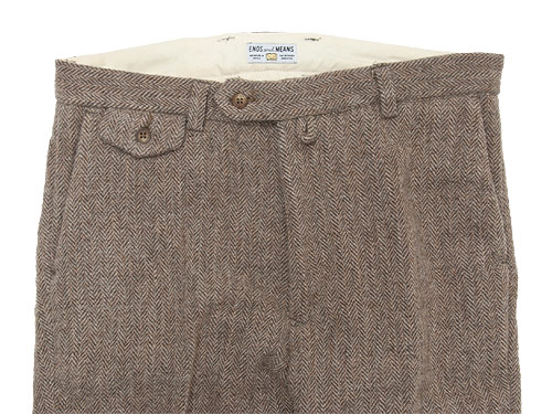 ENDS and MEANS Wool Grandpa Trousers