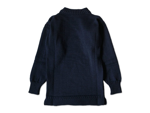 LE TRICOT DE LA MER SOLID GUERNSEY SWEATER NAVY LE TRICOT DE LA 