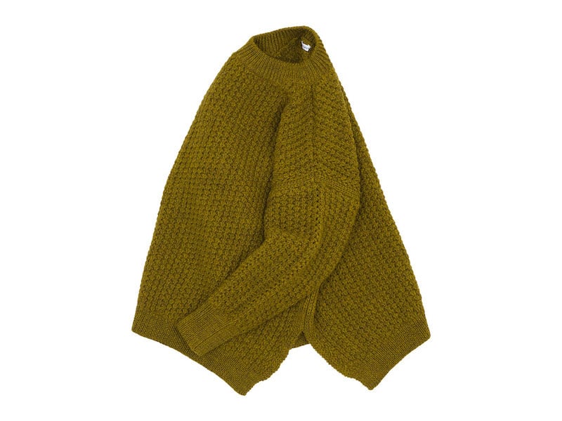 homspun 英国羊毛 タック編みプルオーバー