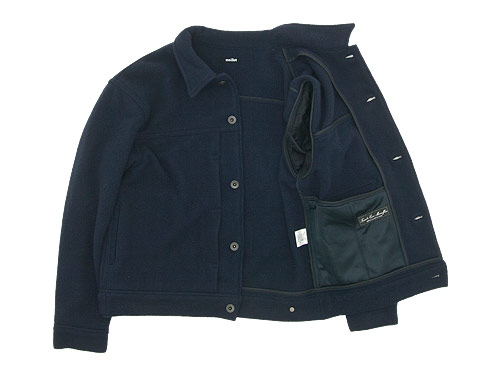 maillot mature wool G jacket NAVY maillot通販・取扱い rusk（ラスク）