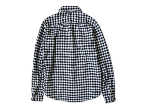 maillot Cotton flannel roll collar check B.D. shirts
