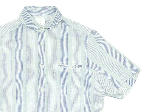 maillot check stripe linen work S/S shirts