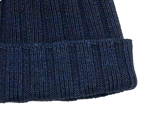 maillot indigo cotton knit cap