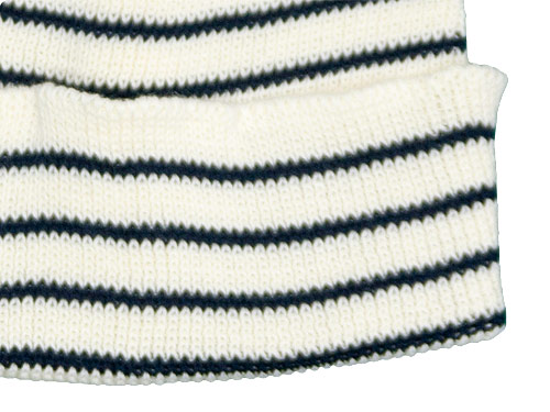 maillot cotton border knit cap