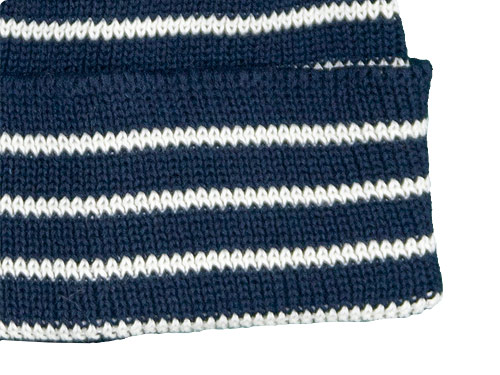 maillot cotton border knit cap