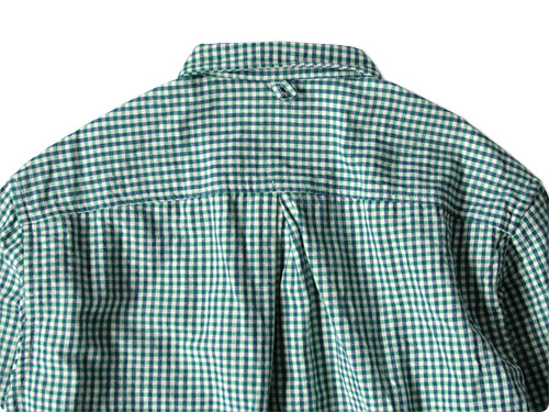 maillot sunset gingham small collar shirts