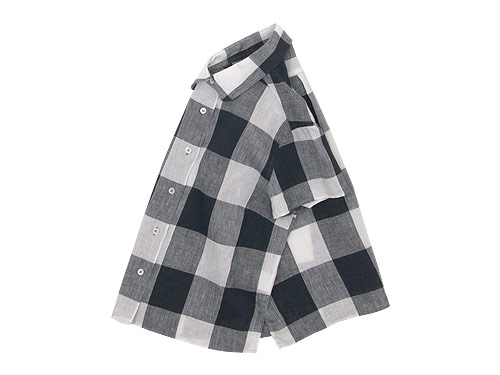 MARGARET HOWELL LARGE CHECK LINEN S/S SHIRTS