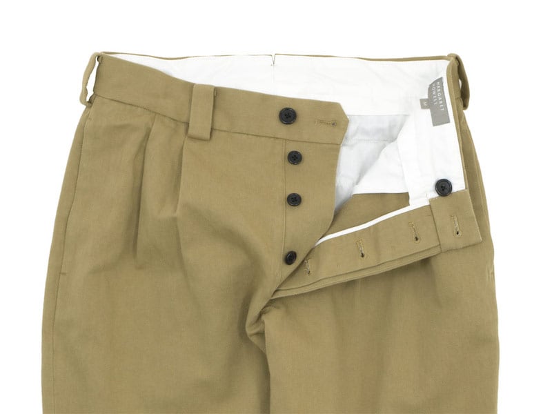 MARGARET HOWELL HEAVY COTTON DRILL TROUSERS