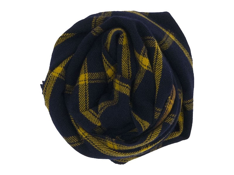 MARGARET HOWELL GRID CHECK SCARF