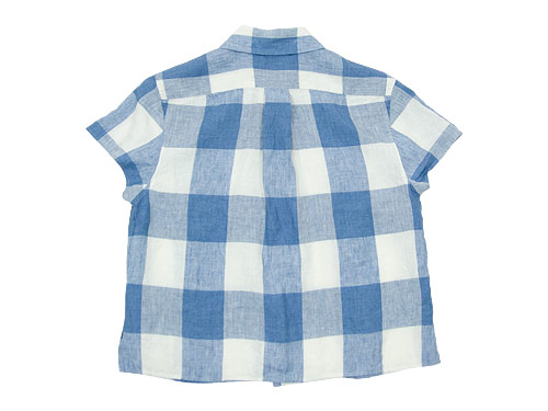 MARGARET HOWELL LARGE CHECK LINEN S/S SHIRTS