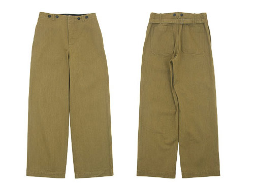 MHL. HEAVY COTTON DRILL CINCHED BACK TROUSER 〔レディース〕