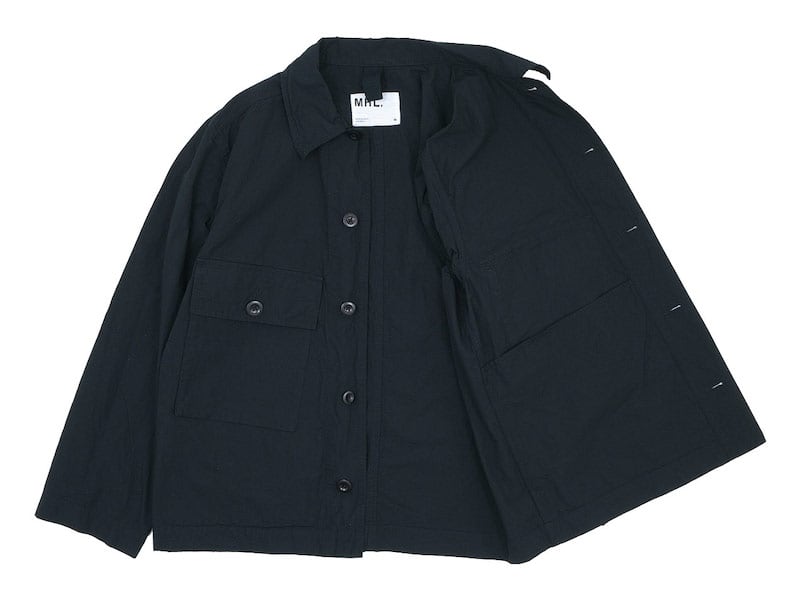 MHL. SHEET COTTON LINEN BLOUSON 10BLACK〔メンズ〕 MHL.通販・取扱い
