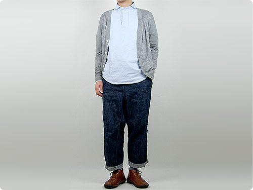 LOLO コットンシャンブレープルオーバーシャツ