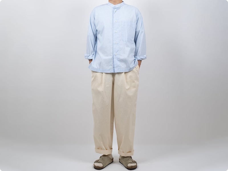 MARGARET HOWELL END ON END COTTON LINEN I SHIRTS〔メンズ〕