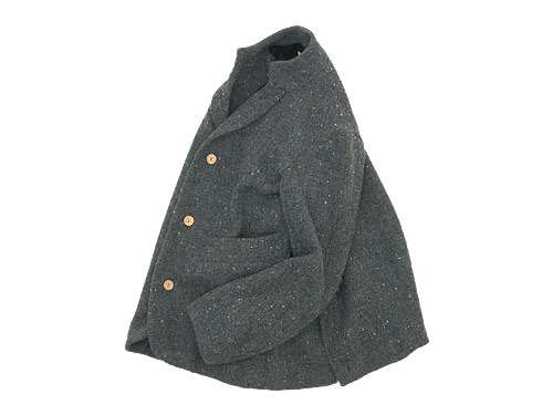 TATAMIZE -SIMME- STAND COLLAR JACKET TWEED