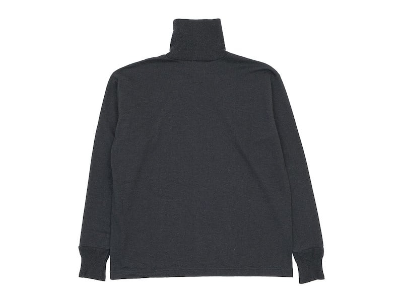 TOUJOURS Turtle Neck Pullover HEATHER BLACK
