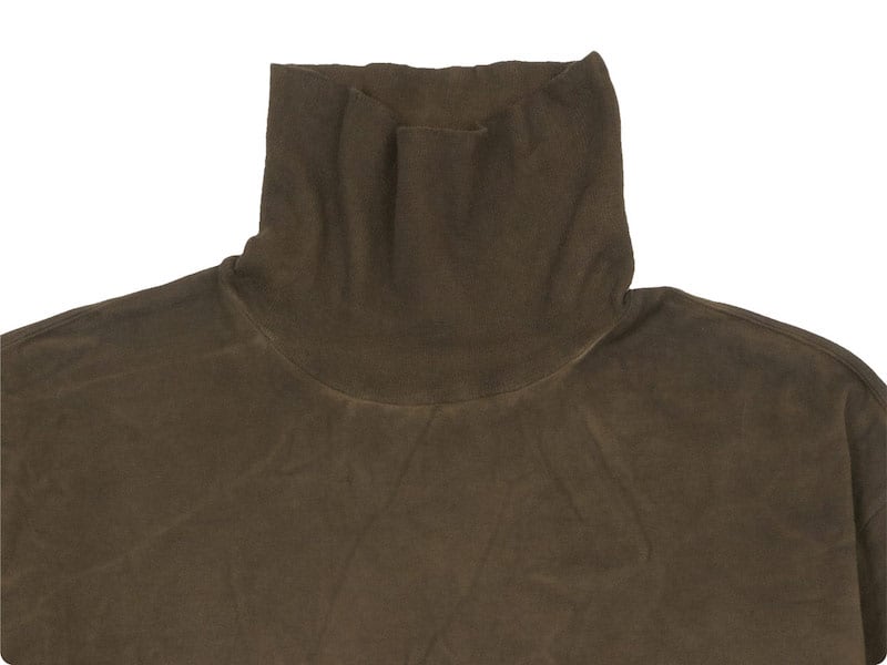 TOUJOURS Turtle Neck Pullover MUD DYE