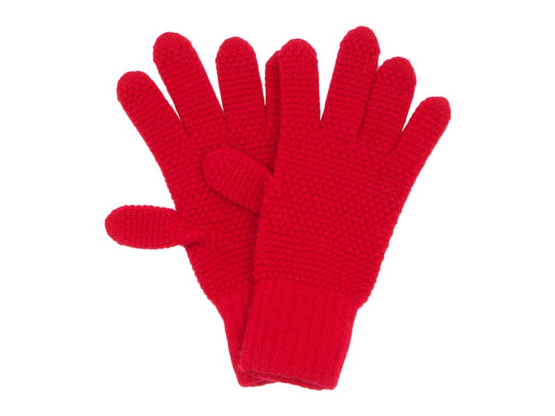 William Brunton Hand Knits Tuck Stitch Gloves