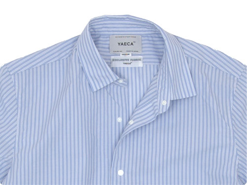 Yaeca コンフォートシャツ ロング Blue Stripe メンズ Yaeca通販 取扱い Rusk ラスク