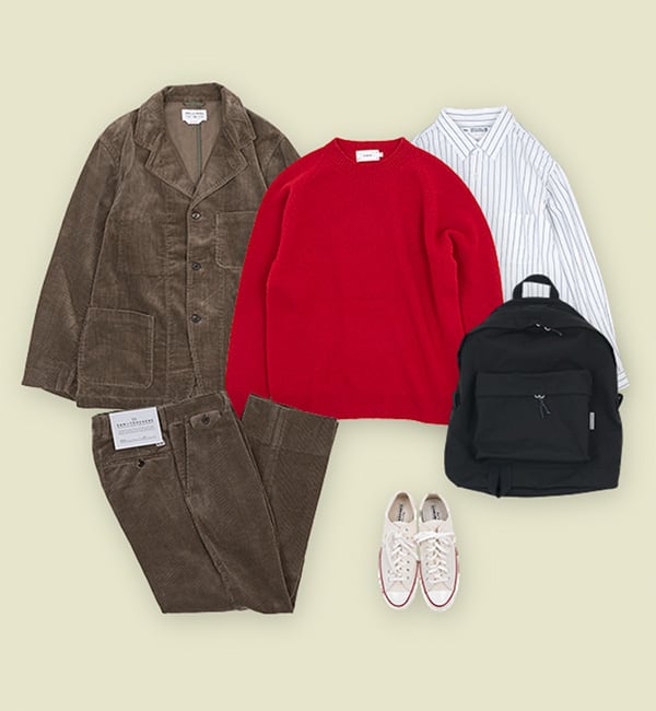 ENDS and MEANS Work Jacket / Grandpa Cord Trousers��Ȥä������ǥ��͡���
