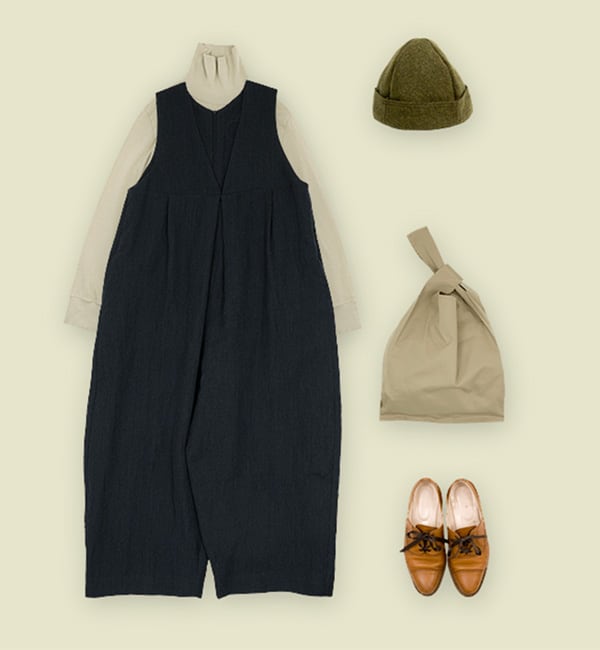 Atelier d'antan Dillon�ʥǥ������ Wool Linen Jumpsuit��Ȥä������ǥ��͡���