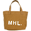 MHL. HEAVY CANVAS TOTE BAG 063MUSTARD