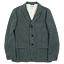ENDS and MEANS Grandpa Wool Jacket GRAY