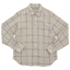 MARGARET HOWELL OVERSIZE CHECK LINEN SHIRTS 042BEIGE 〔メンズ〕